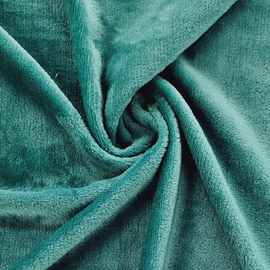 MHC WORLD Fleece Teal Mongolian Fleece Fabric 150cm
