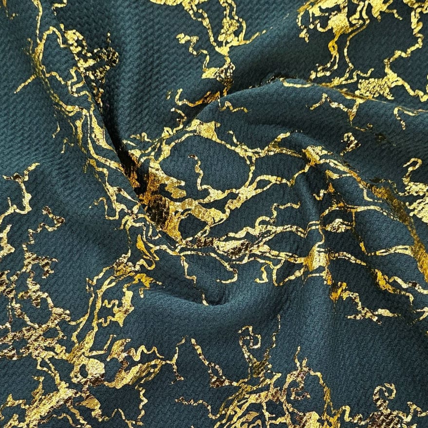 MHC WORLD FOIL BULLET CREPE Bottle Green Foil Bullet Crepe 150cm