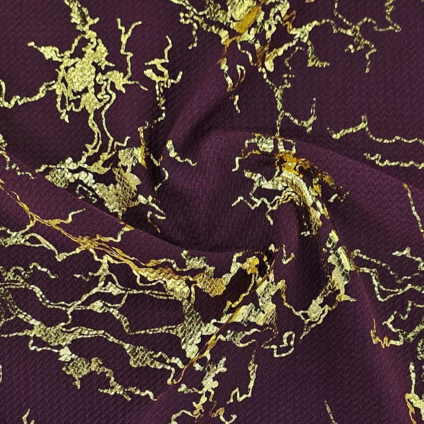 MHC WORLD FOIL BULLET CREPE Maroon Foil Bullet Crepe 150cm