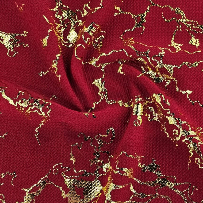 MHC WORLD FOIL BULLET CREPE Red Foil Bullet Crepe 150cm