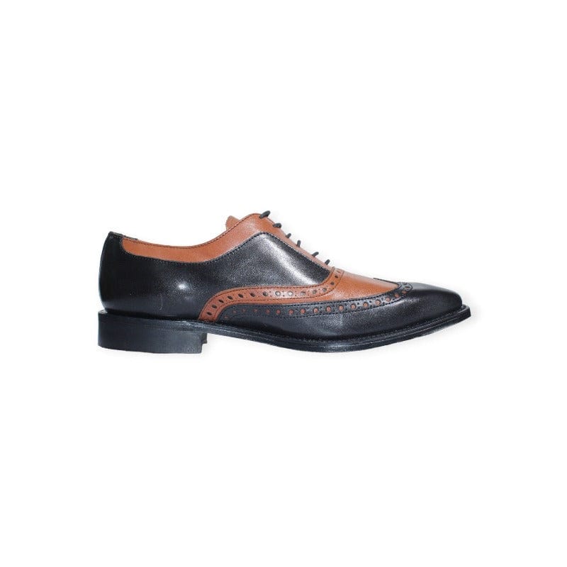 MHC World Formal Shoes Size Uk Seven Barker Formal Royal Black Calf Tan Shoe (7497795371097)