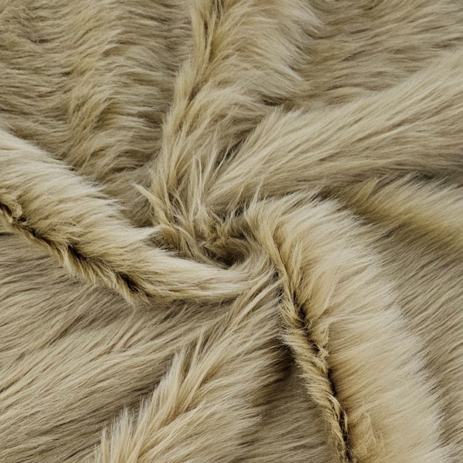 MHC WORLD FUR Beige Long Hair Fur 150 cm
