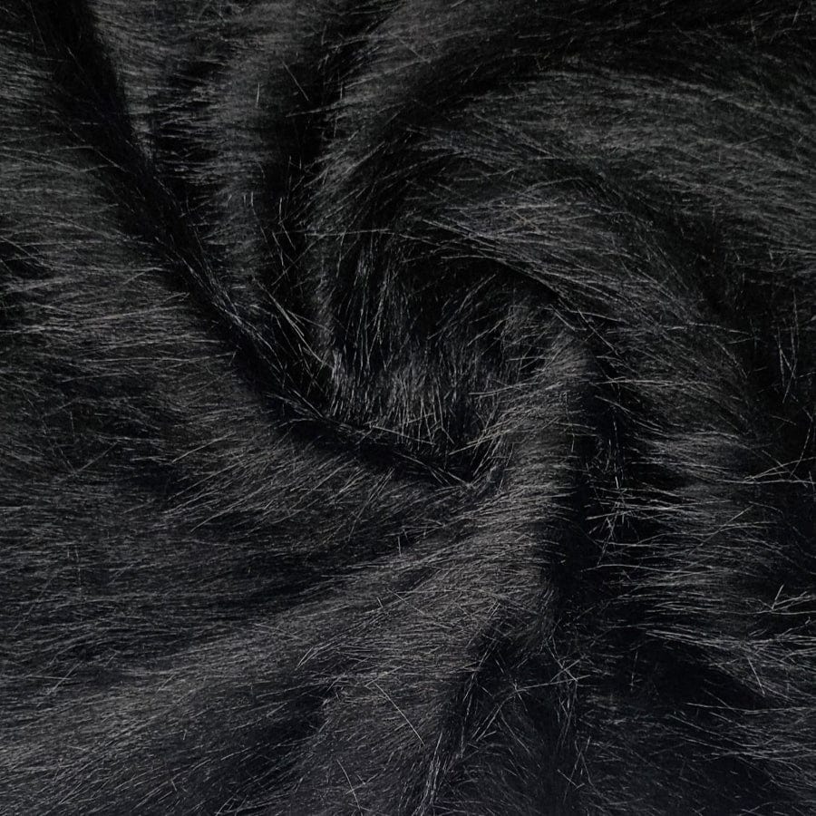 MHC WORLD FUR Black Long Hair Fur 150 cm