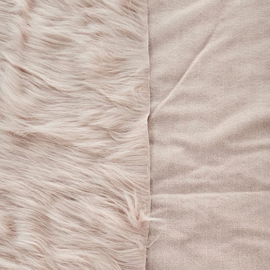 MHC WORLD FUR Dust pink Long Hair Fur 150 cm