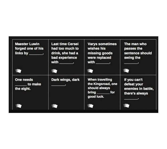 MHC World Game Against Thrones Cards Game 0162G-9 (7296061636697)