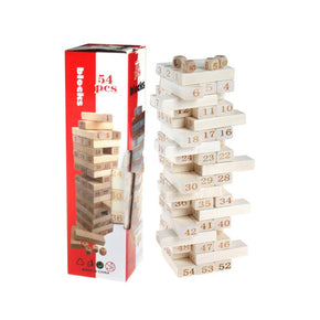 MHC World Game Building Wooden Educational Play Blocks 54pcs (7312648077401)