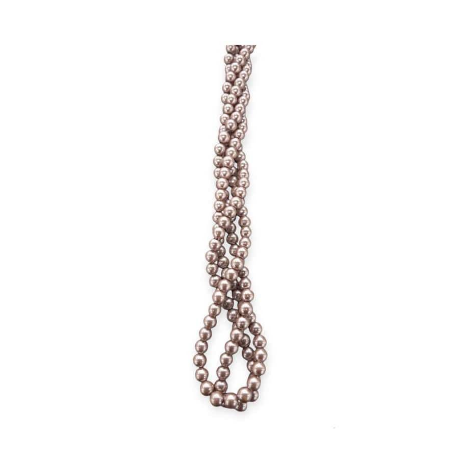 MHC WORLD Glass Pearl Beads Champagne Glass Pearl Beads 8mm