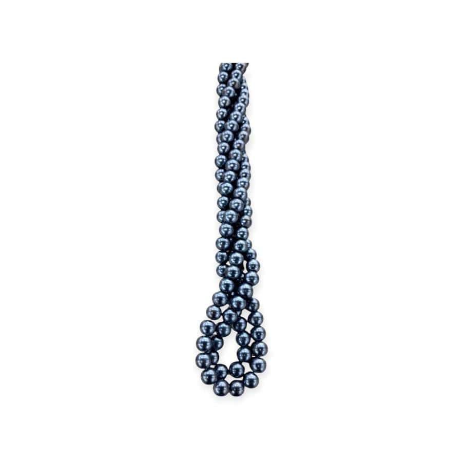 MHC WORLD Glass Pearl Beads Demin Glass Pearl Beads 8mm