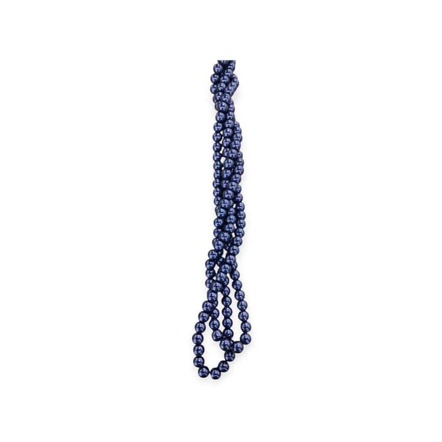 MHC WORLD Glass Pearl Beads Navy Glass Pearl Beads 8mm
