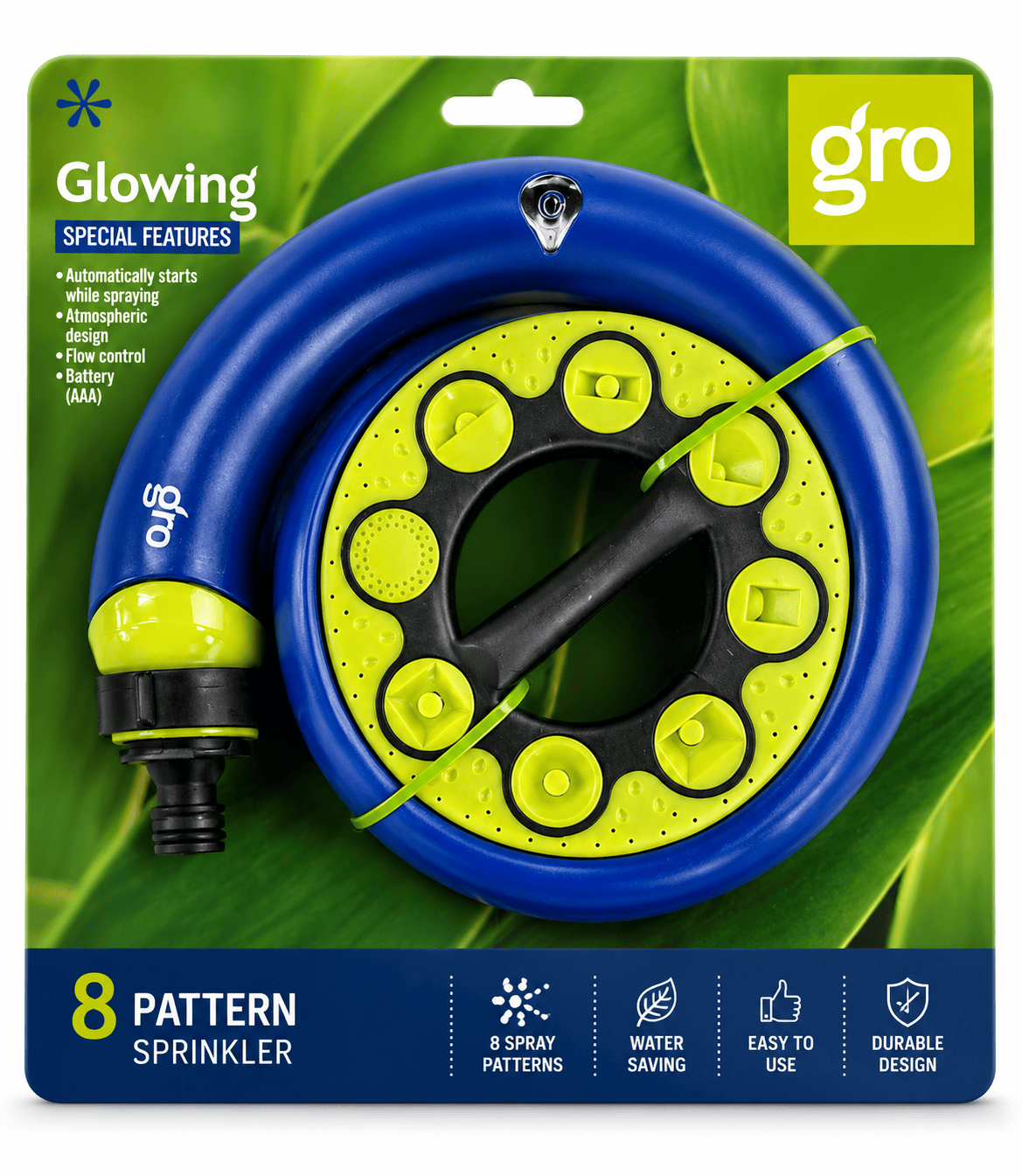 MHC World GLOWING SPRINKLER Growing Sprinkler 8 Pattern