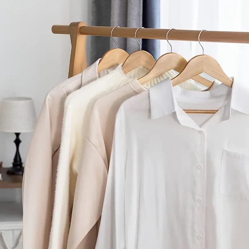 MHC World Hangers Deluxe Wooden Clothes Hanger 3Pc Natural N471041 (7894395781209)