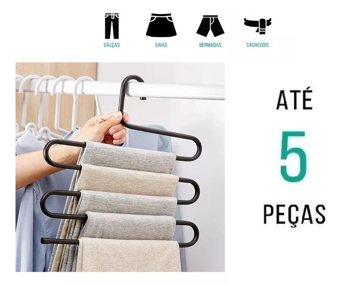 MHC World Hangers Xinlong 5 Tier Space Multi Clothes Hanger (7471571894361)