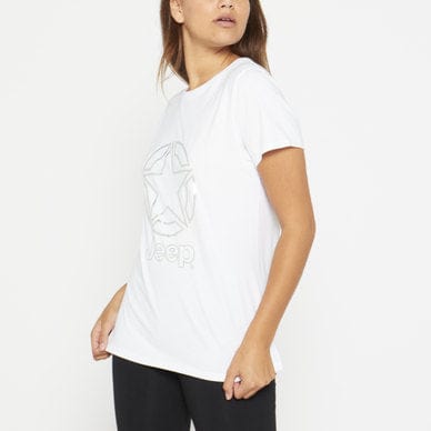 MHC World Jeep Foil Star T Shirt White (7622076727385)