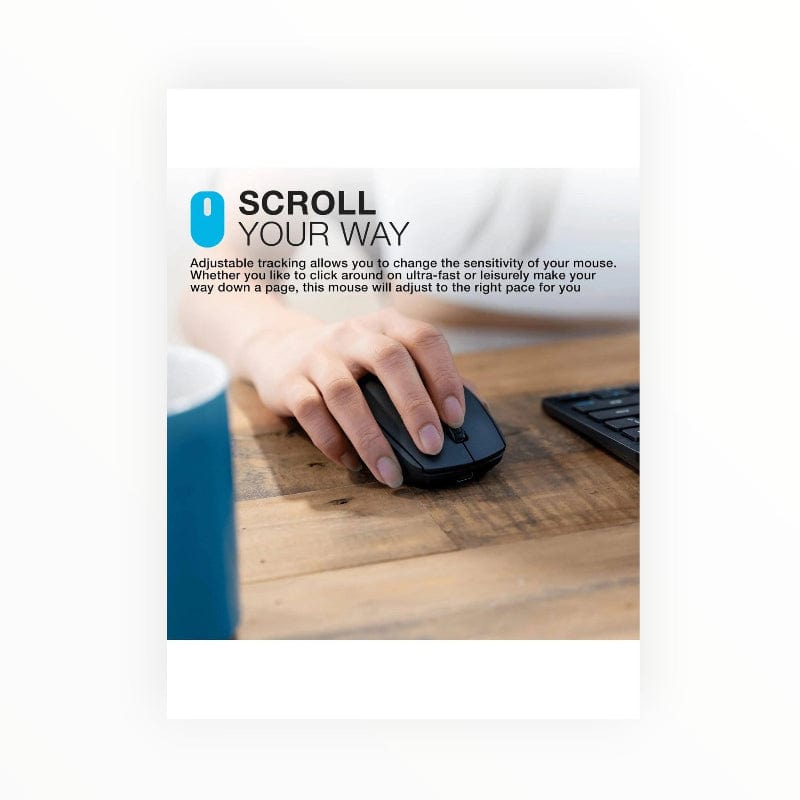 MHC World JLab Go Mouse Wireless JLab GO Charge Wireless Mouse – Rechargeable via USB-C