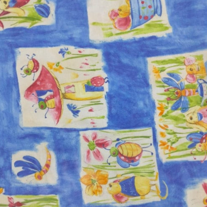 MHC WORLD Kids Fabrics Blue Maison Special Clearance Mr Mouse Print Voile Collection 140 cm (7898102104153)
