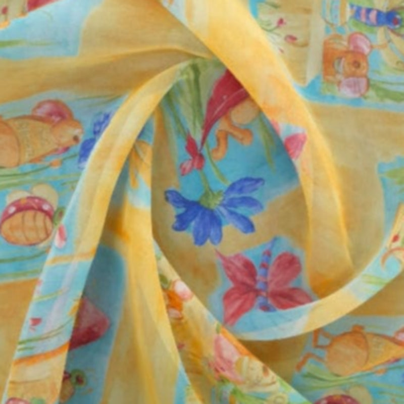 MHC WORLD Kids Fabrics Maison Special Clearance Mr Mouse Print Voile Collection 140 cm