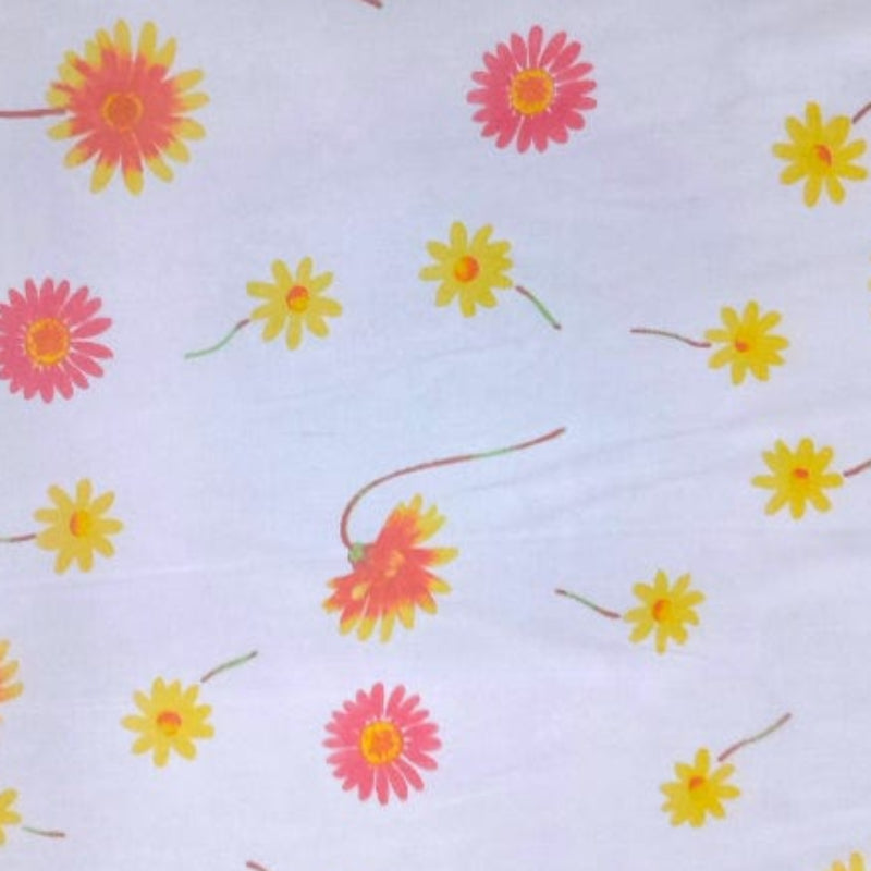 MHC WORLD Kids Fabrics Maison Special Clearance Sunflower Print Voile 140 cm