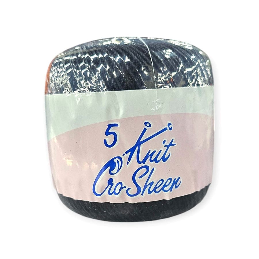 MHC WORLD Knitting Black Knit Cro Sheen No.5