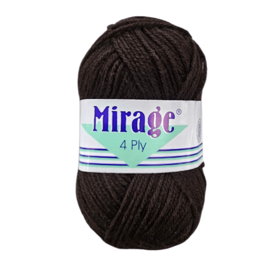 MHC WORLD Knitting Brown Mirage 4ply Acrylic Wool  25g (Col. 008)