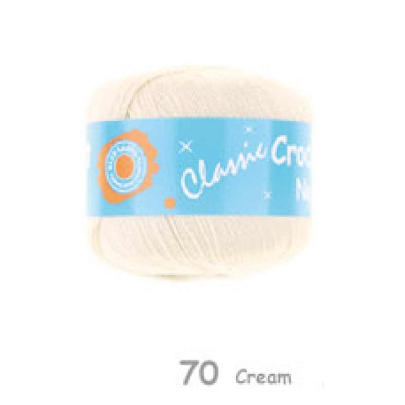 MHC WORLD Knitting Cream Crochet Cotton No.5  50g