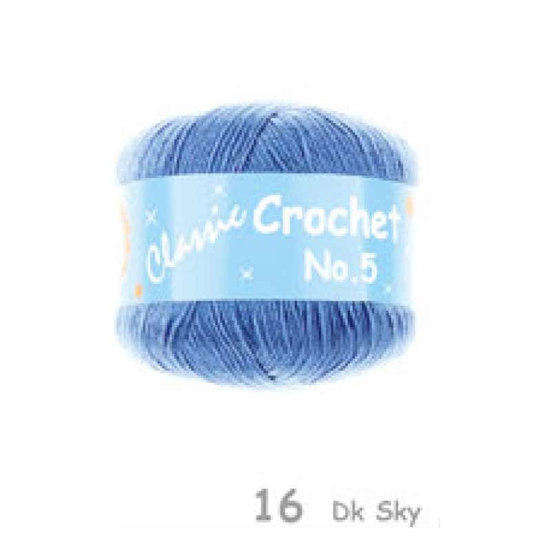 MHC WORLD Knitting Dark Sky Crochet Cotton No.5  50g