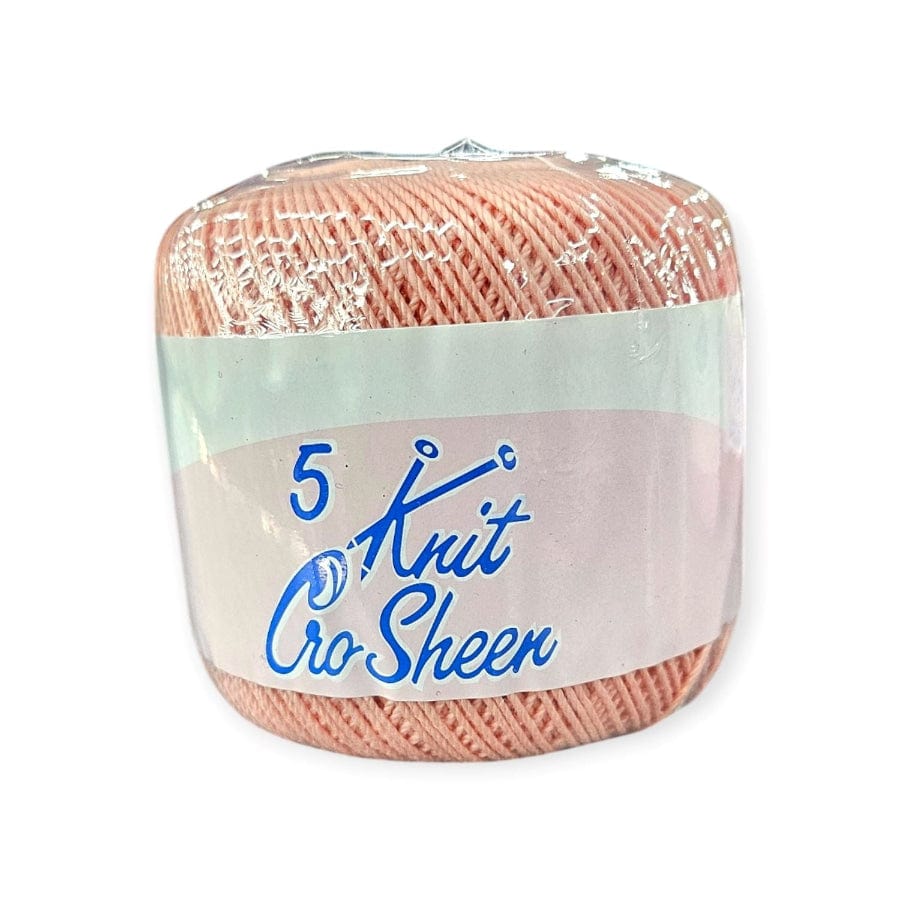 MHC WORLD Knitting Dusty Pink Knit Cro Sheen No.5