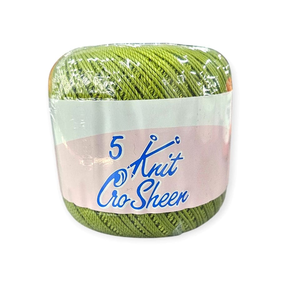 MHC WORLD Knitting Olive Knit Cro Sheen No.5