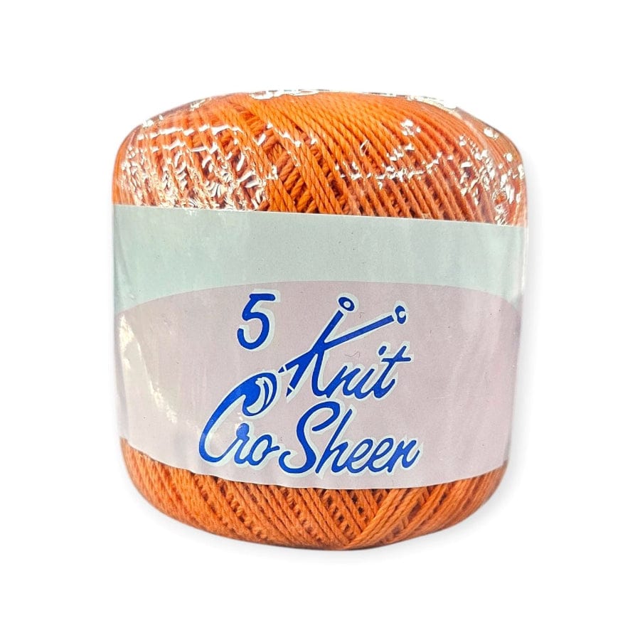 MHC WORLD Knitting Orange Knit Cro Sheen No.5