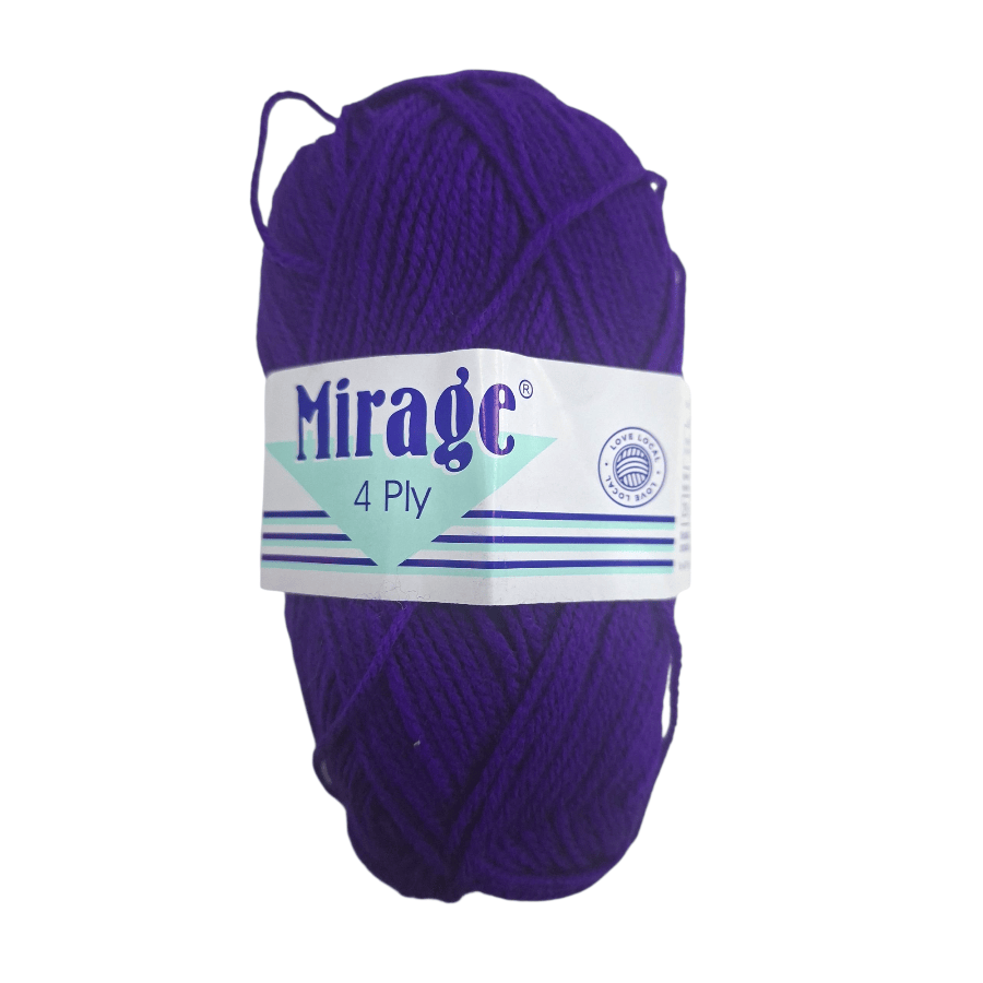 MHC WORLD Knitting Purple Mirage 4ply Acrylic Wool  25g (Col. 008)