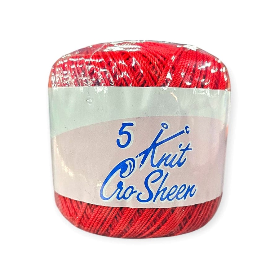 MHC WORLD Knitting Red Knit Cro Sheen No.5