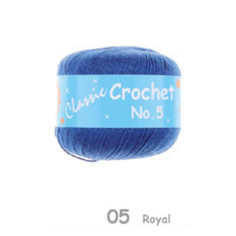 MHC WORLD Knitting Royal Crochet Cotton No.5  50g