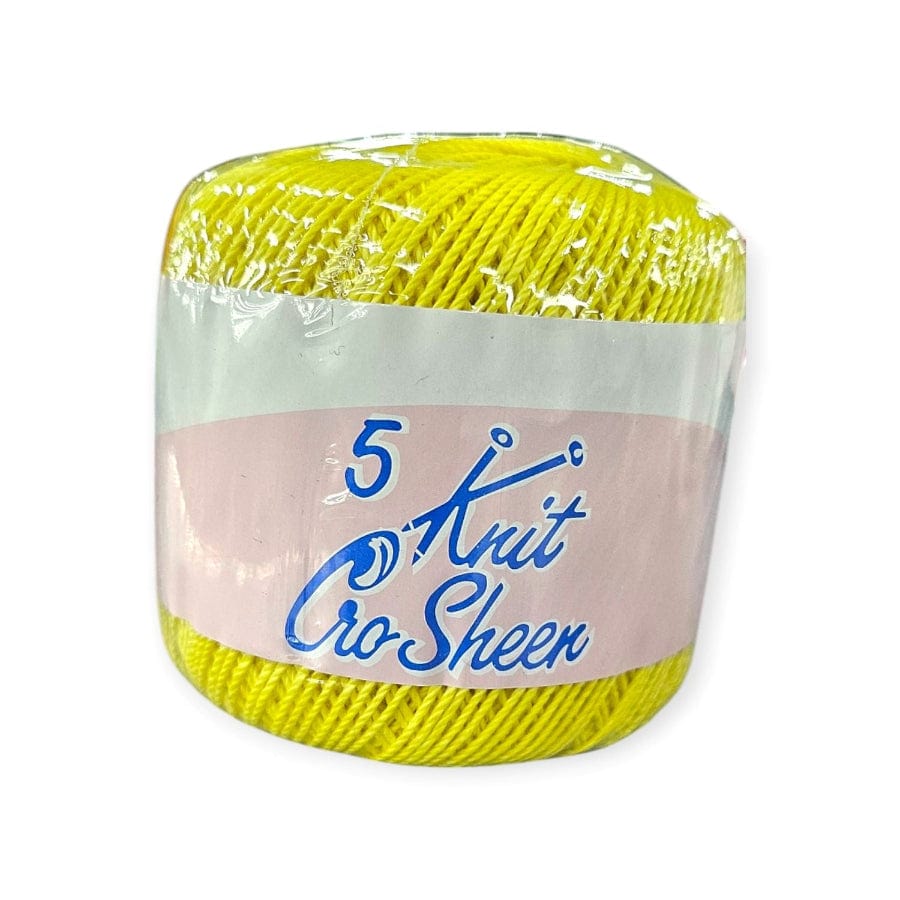 MHC WORLD Knitting Yellow Knit Cro Sheen No.5