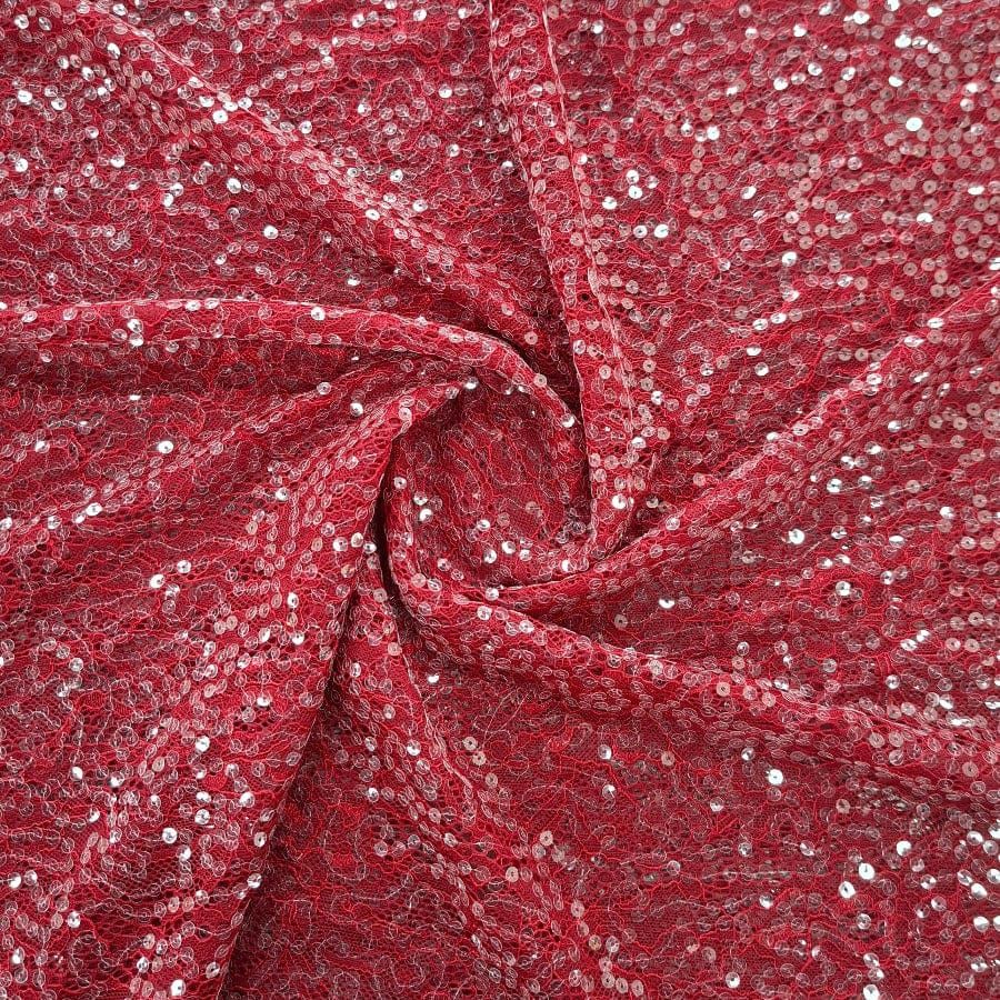 MHC WORLD Lace+Seq Des Tamburini Maroon Lace+Seq Des Tamburini