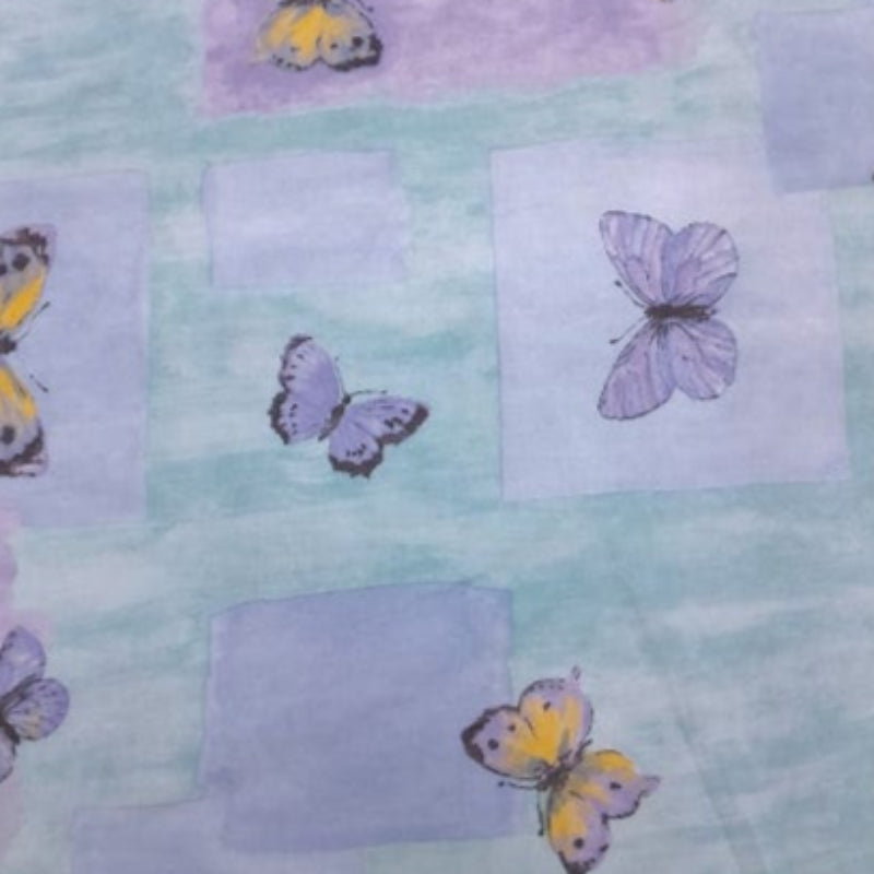 MHC WORLD Lace & Voile Fabrics Maison Special Clearance Butterfly Print Collection Voile 140 cm (7898084540505)