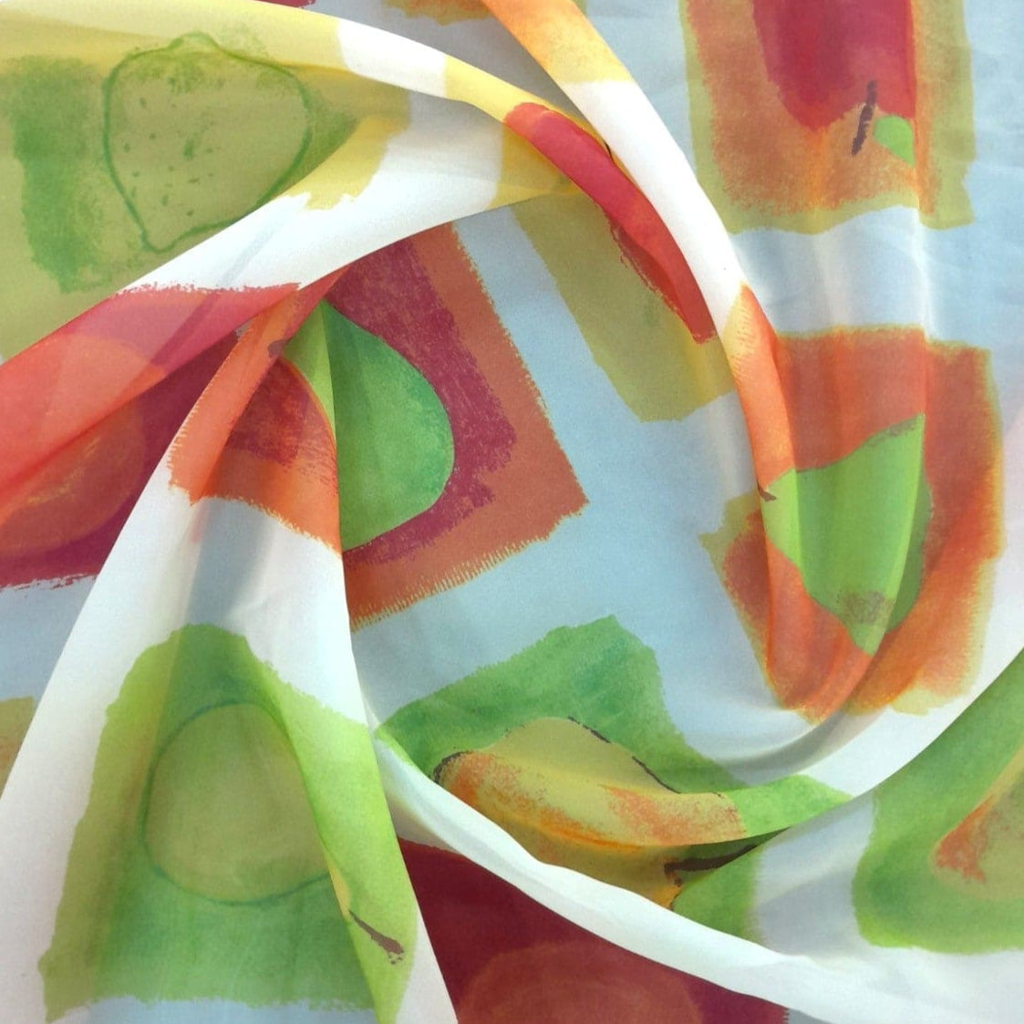 MHC World Lace & Voile Fabrics Maison Special Clearance Fruits Print Voile 140 cm