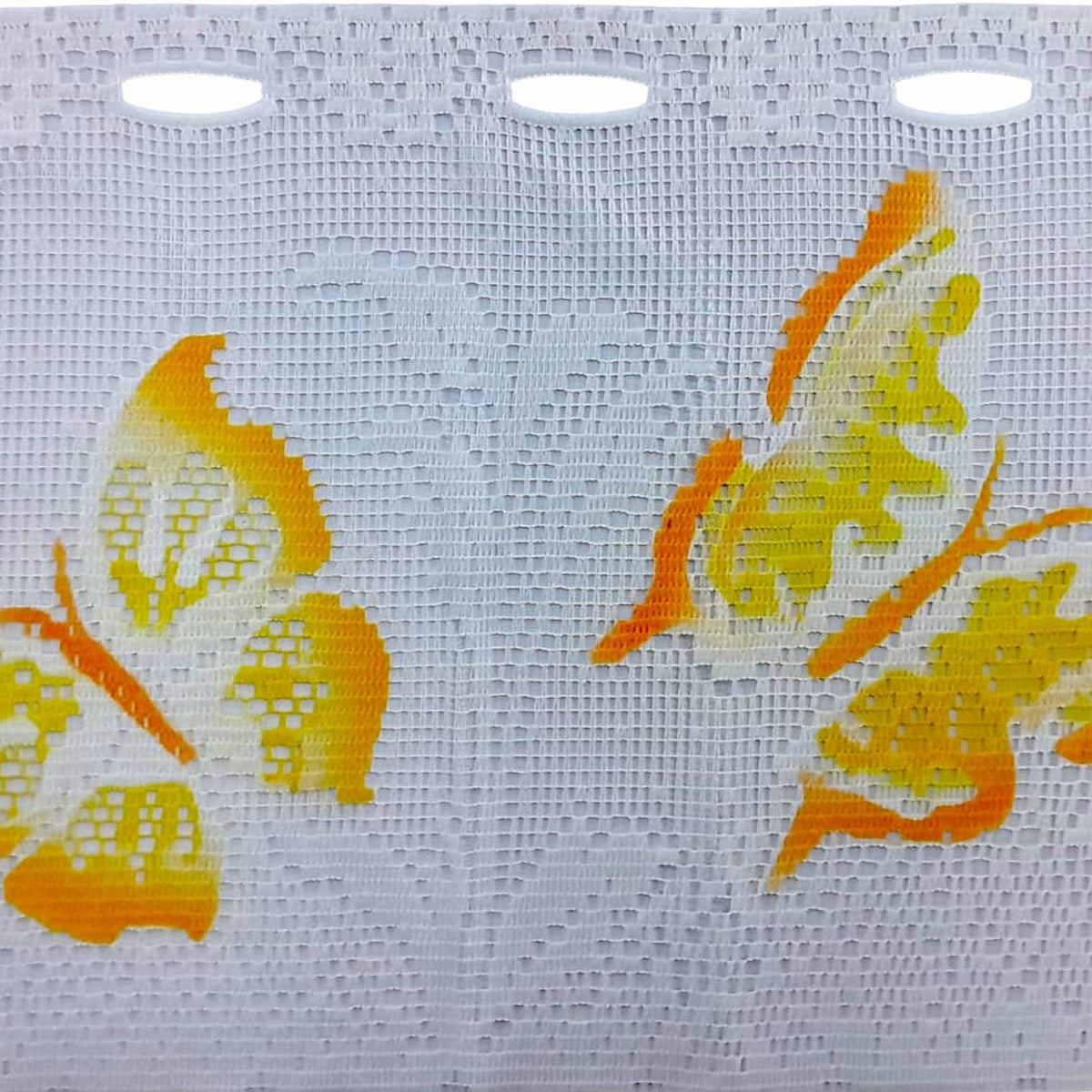 MHC World Lace & Voile Fabrics White Fabric Dutch Lace Butterfly White 30 cm