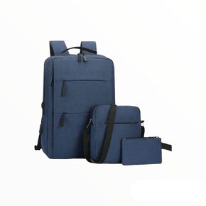 MHC World Laptop Backpack Laptop Bag Combo - Blue (7520302530649)