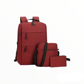 MHC World Laptop Backpack Laptop Bag Combo - Red (7520304496729)
