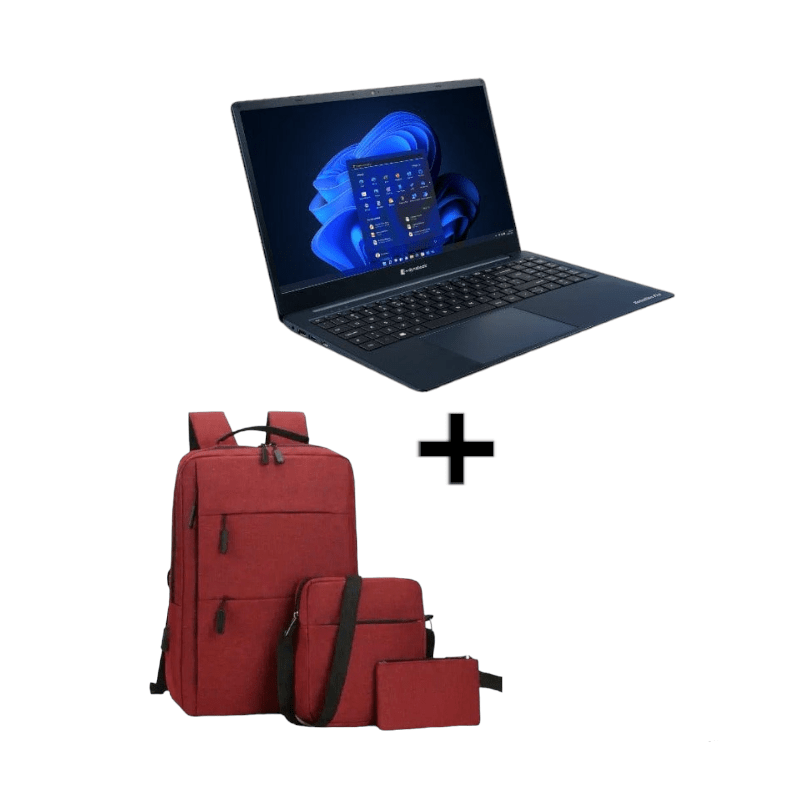 MHC World laptop combo Red Dynabook Satelite Pro C50-J-10F Core i5 8GB 256GB SSD 15.6" + 3pc Laptop Bag Combo (7669420130393)