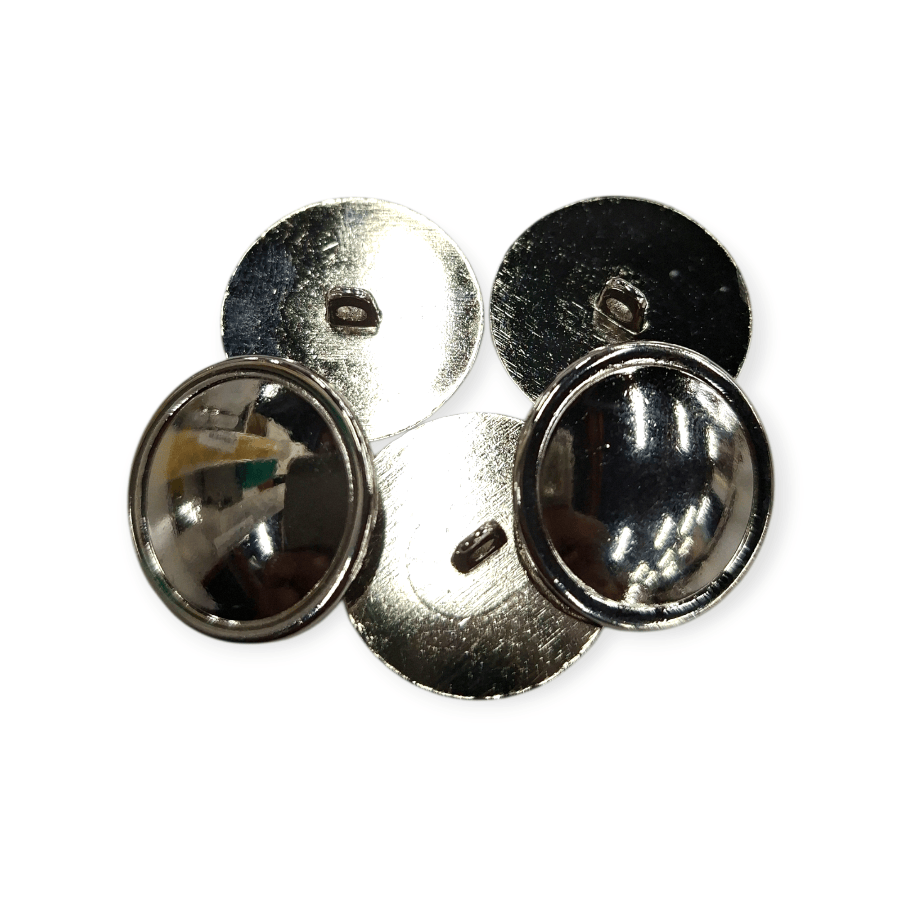 MHC WORLD Metal Buttons Silver Metal Buttons 19mm