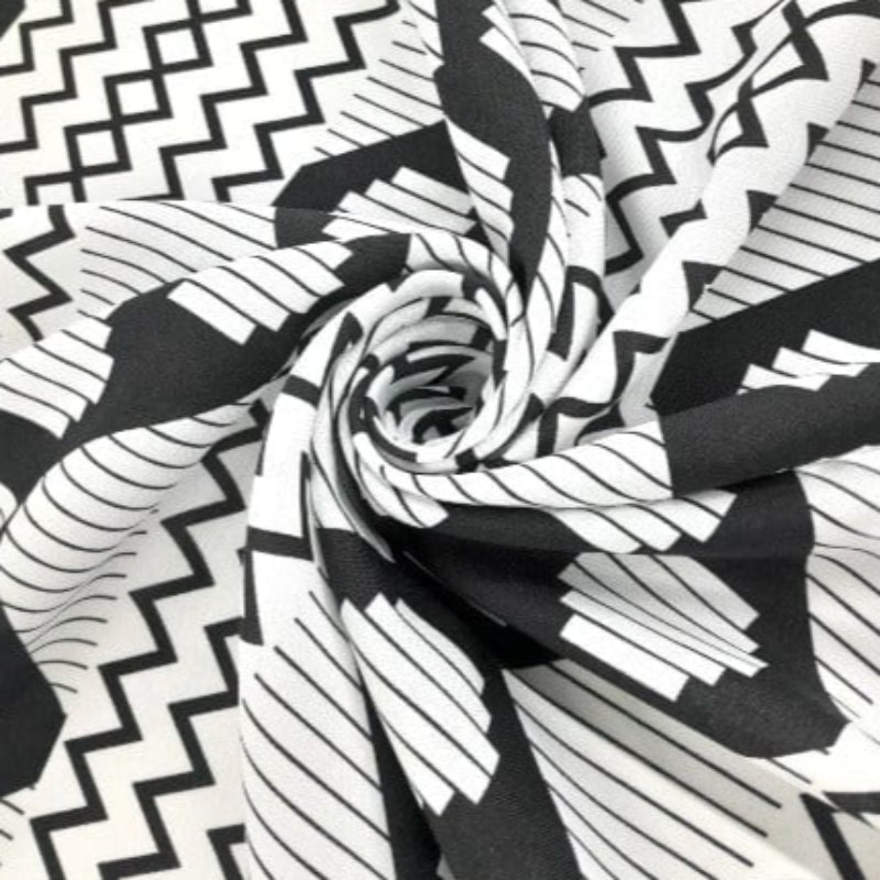 MHC World Mini Matt White Printed Mini Matt Ndebele Collection 140 cm (7697097588825)