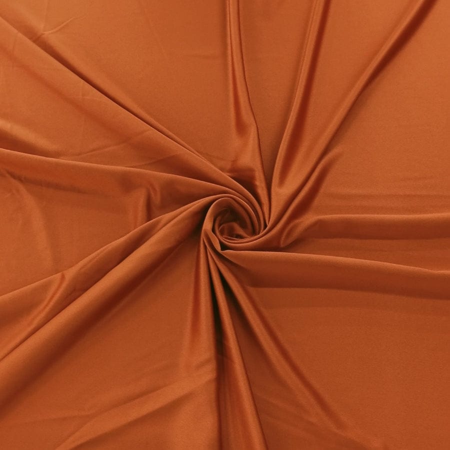 MHC World MOROCCAN SATIN Burnt Orange Moroccan Satin Fabric 150cm