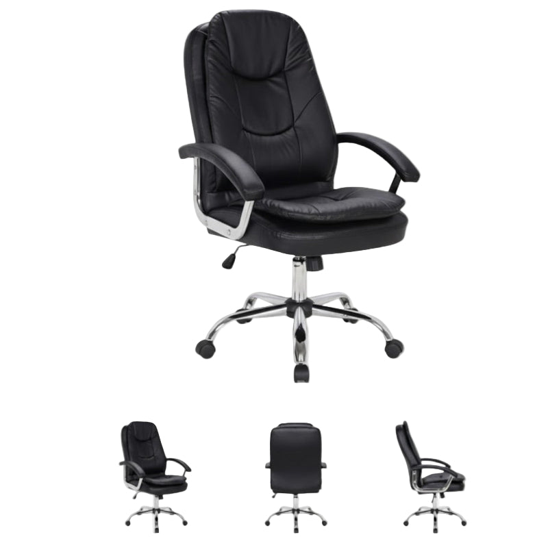 MHC World Office Chair Linx Zodiac Mid Back Chair Black BS-208S