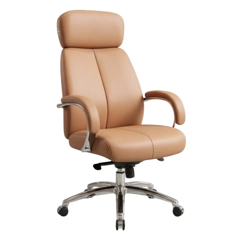 MHC World Office Chairs High Back Rev Chair Brown STL5665