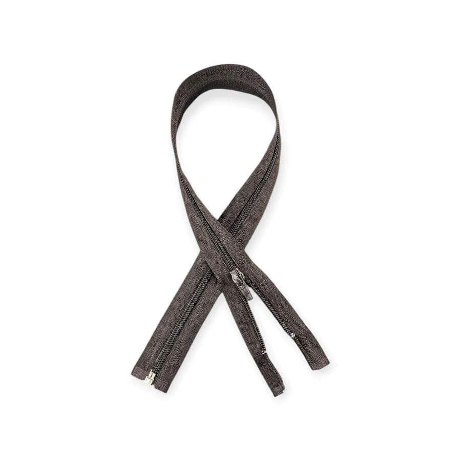 MHC WORLD Open End Zip Chocolate / 35cm Open End Zip