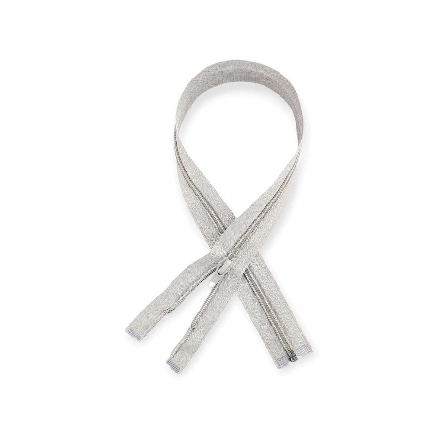 MHC WORLD Open End Zip Light Grey / 35cm Open End Zip