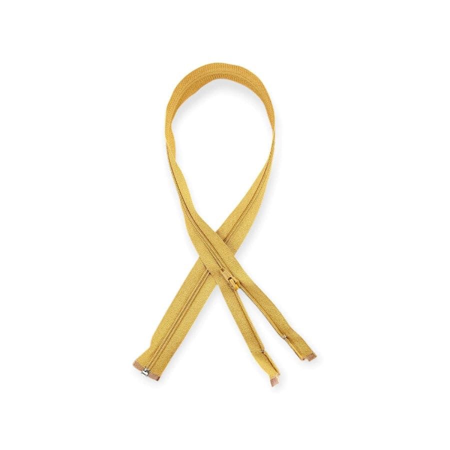 MHC WORLD Open End Zip Mustard / 70cm Open End Zip