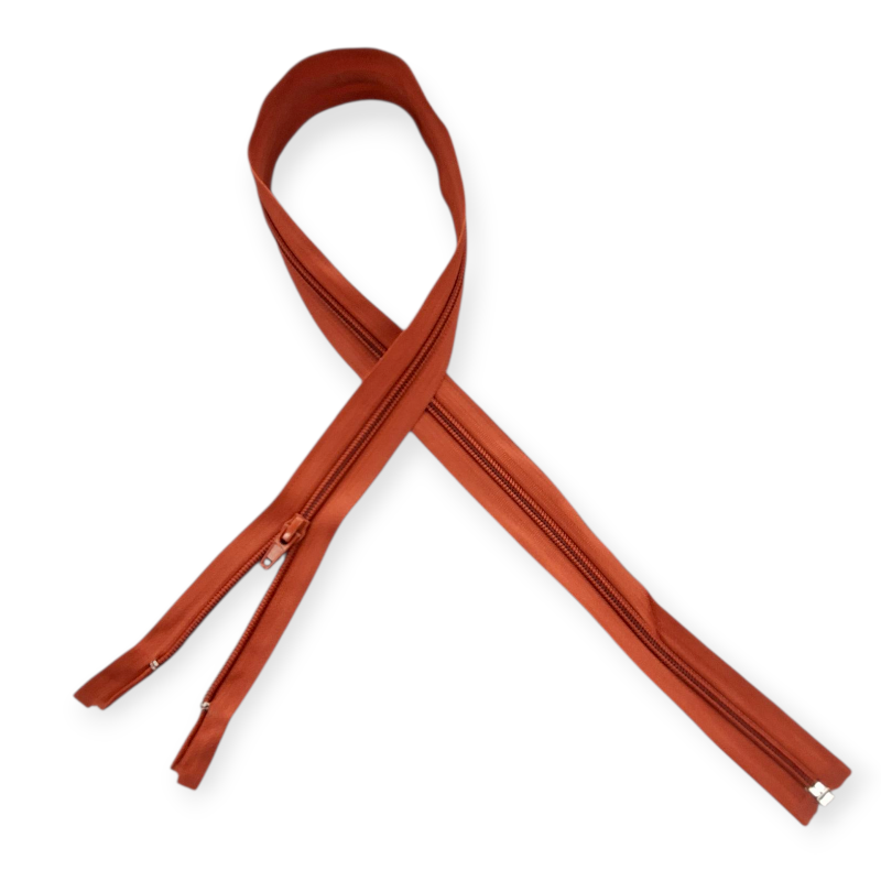 MHC WORLD Open End Zip Rust / 80cm Open End Zip
