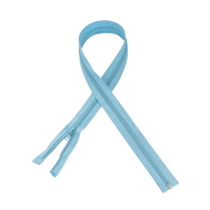 MHC WORLD Open End Zip Sky Blue / 70cm Open End Zip