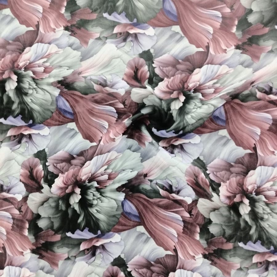 MHC WORLD ORGANDY DSN 3 Printed Organdy Fabric Floral 150cm